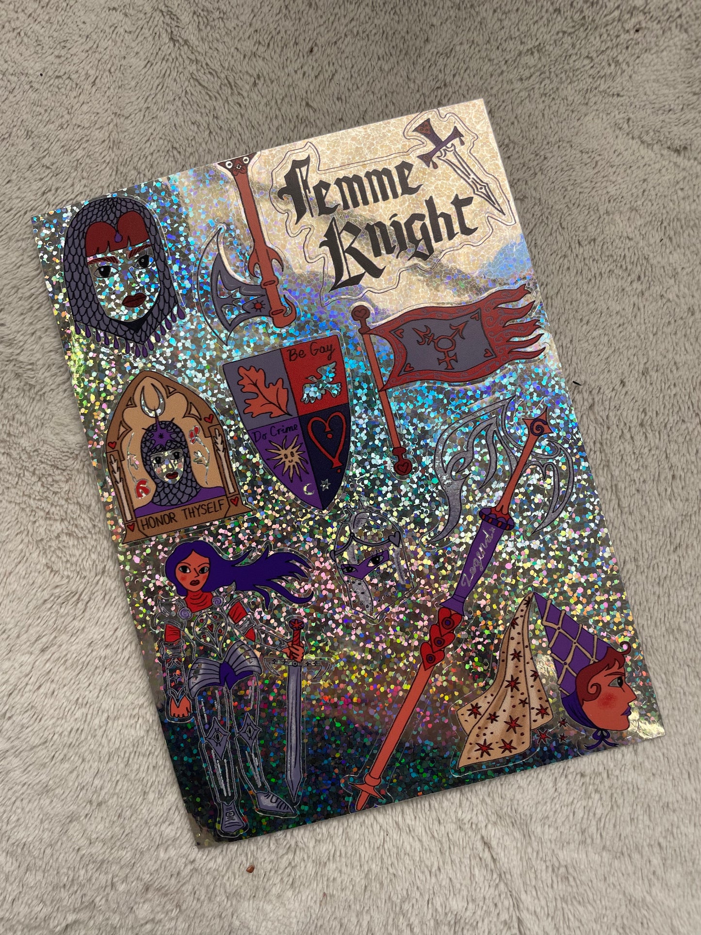 Femme Knight Sticker Sheet